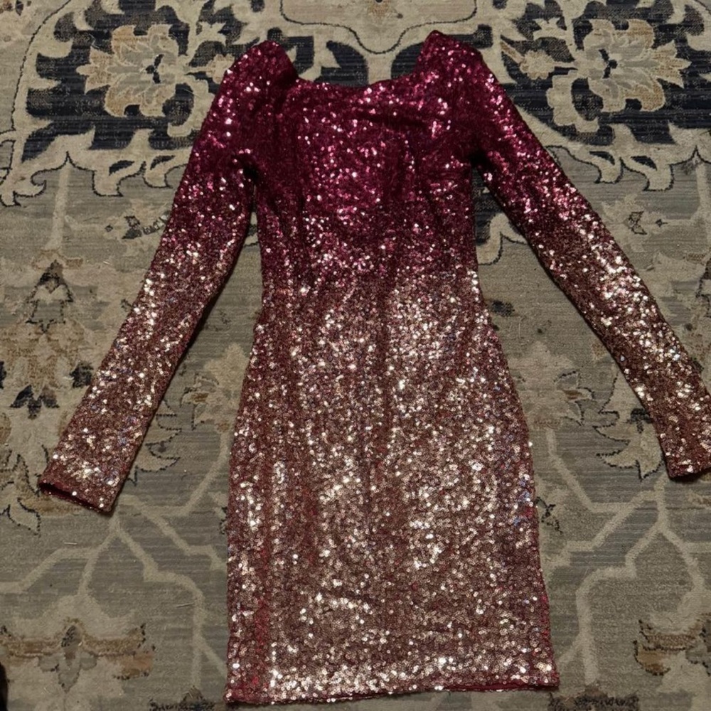 Ombré mini dress